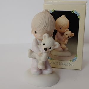 Good Condition 1983 VTG 83 Precious Moments Jesus Loves Me E-1372B